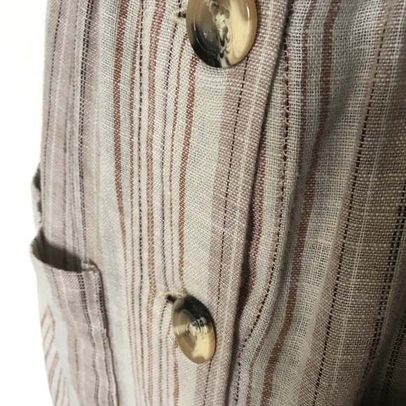 Striped linen summer dress - Picture 5 of 8